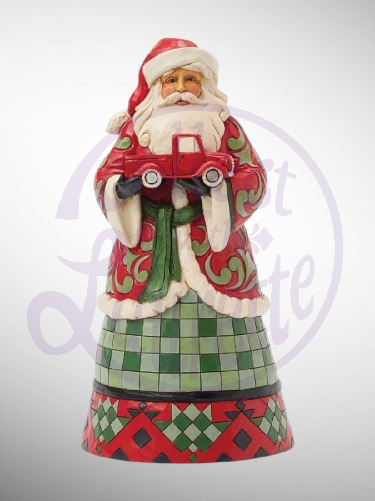 Jim Shore Heartwood Creek - Highland Glen Highland Holiday Santa Truck Figurine